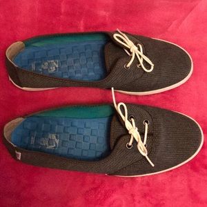 Vans slip on shoes with laces detail size 10! Never wore. Was a tad too big